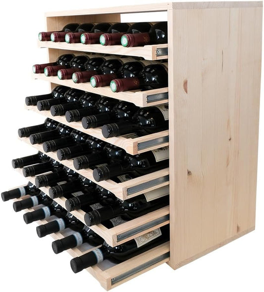 Wine Rack in Wood 36 Bottle