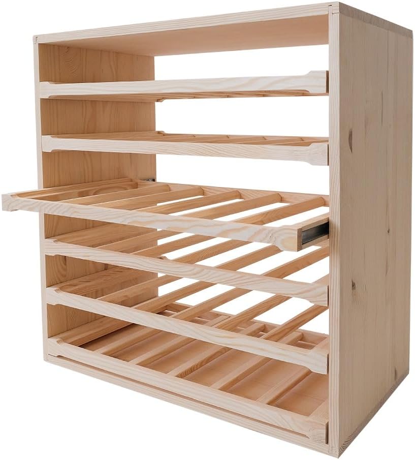Wine Rack in Wood 36 Bottle