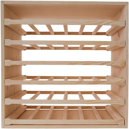 Wine Rack in Wood 36 Bottle