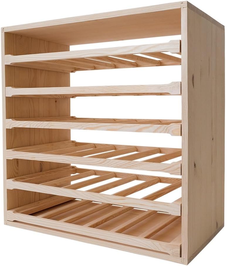 Wine Rack in Wood 36 Bottle