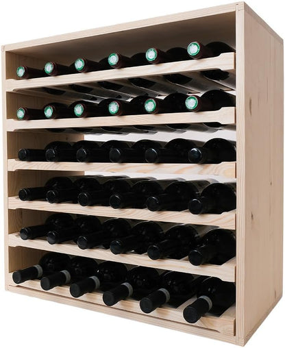 Wine Rack in Wood 36 Bottle