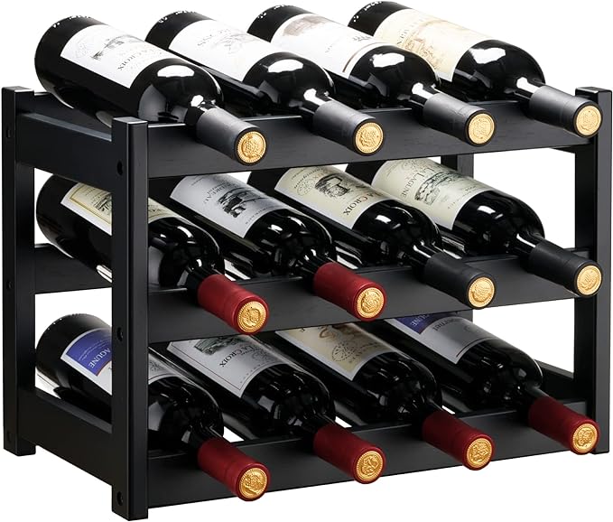 Urbanelle 12-Bottle Bamboo Wine Rack